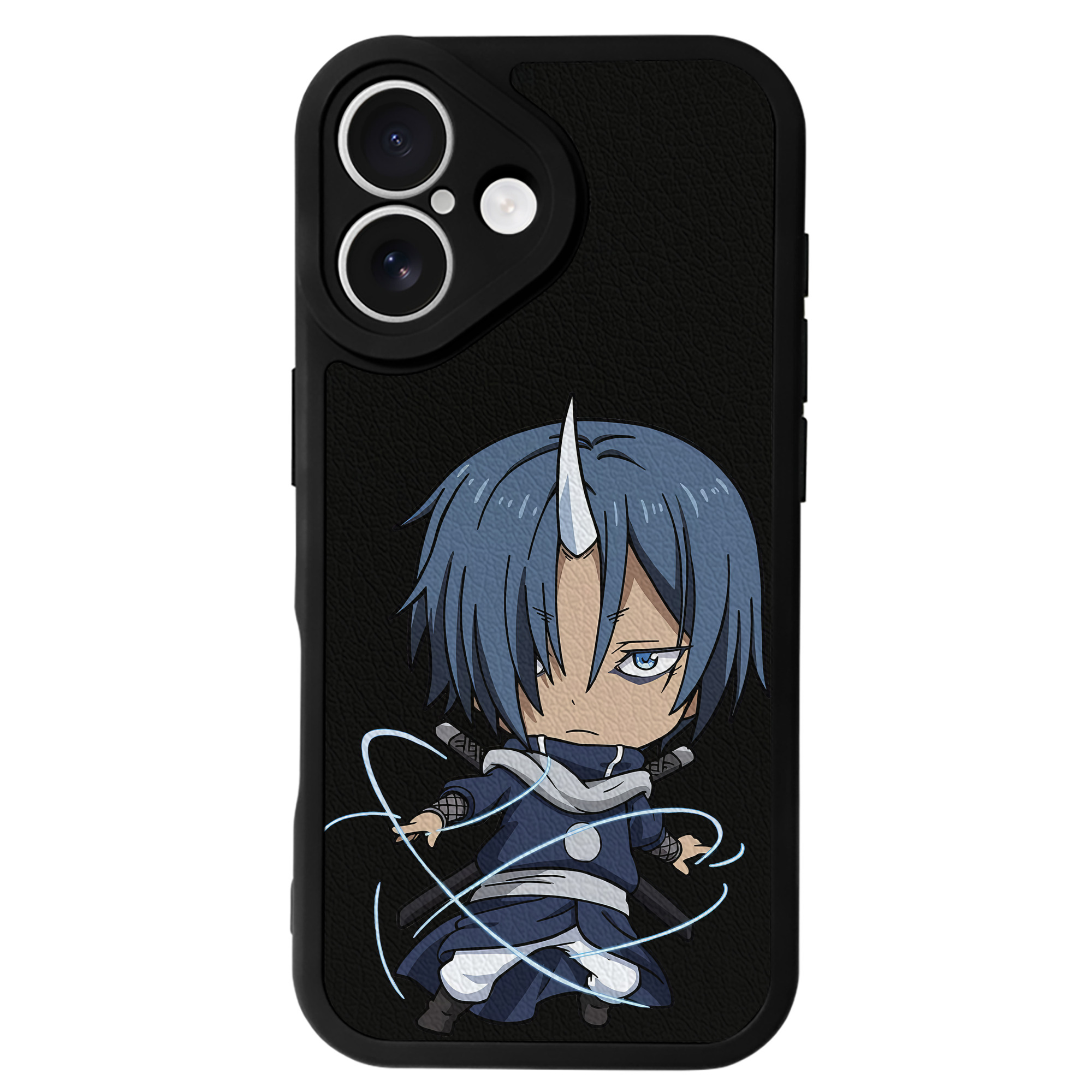（画像用） 転スラ Regarding Reincarnated to Slime 【iPhone 16シリーズ対応】シリコンスマホケース（レザー調） 材質：シリコン